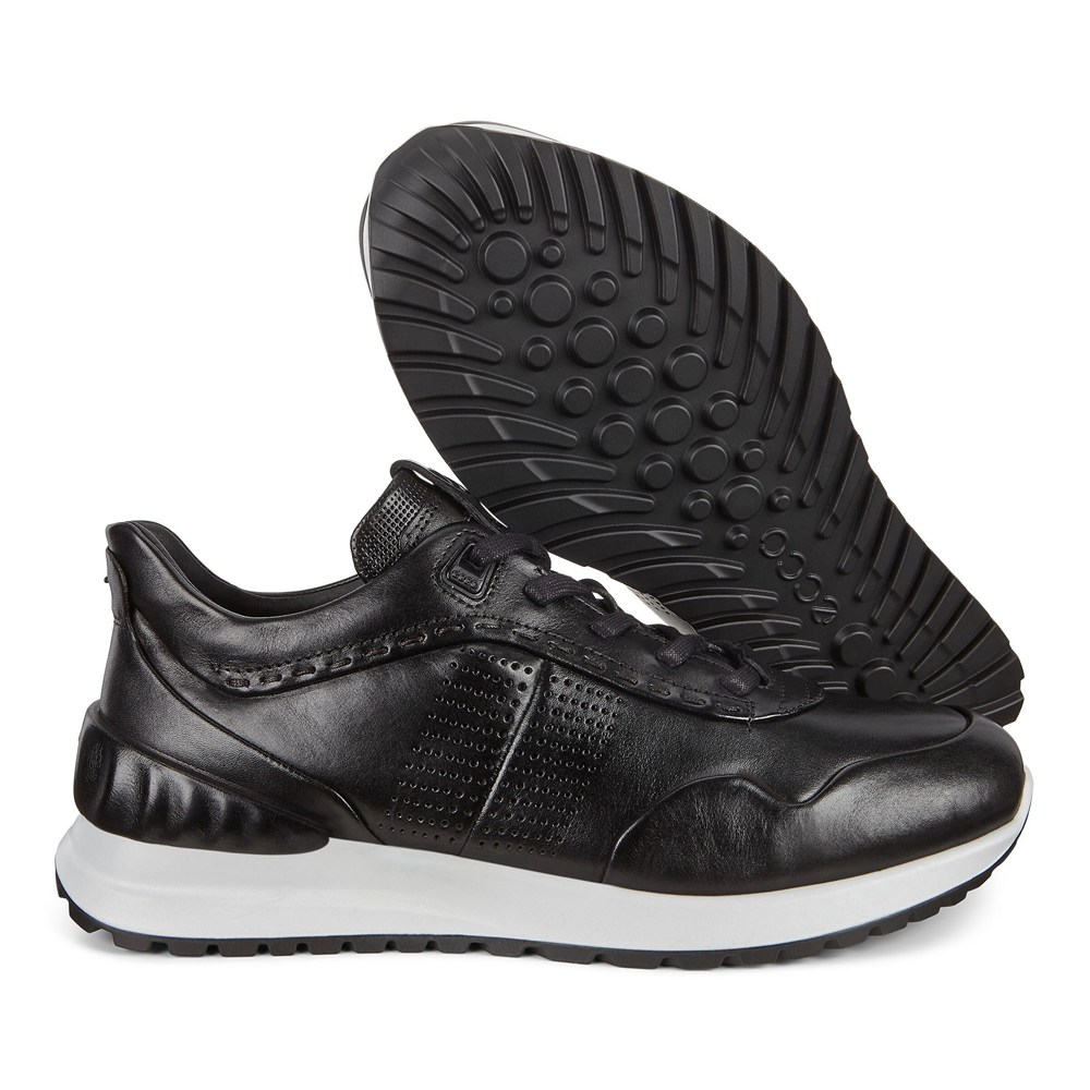 Tenis Hombre - ECCO Astir Embossed - Negros - PRV908714